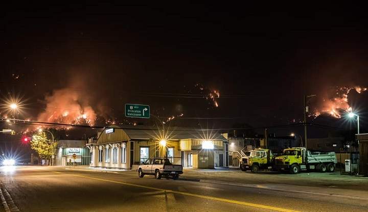 A view of the Snowy Mountain wildfire taken from Keremeos.