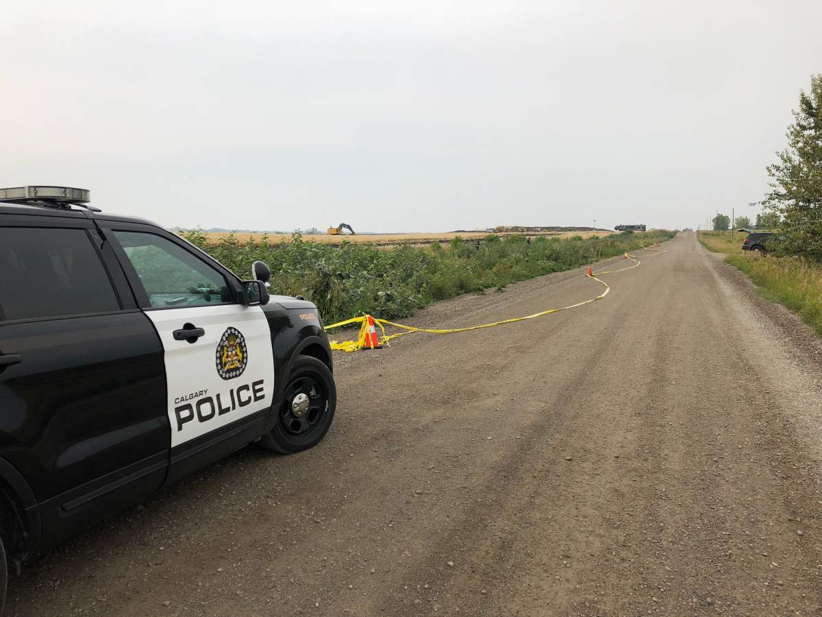 Police were on scene in south Calgary Sunday night.