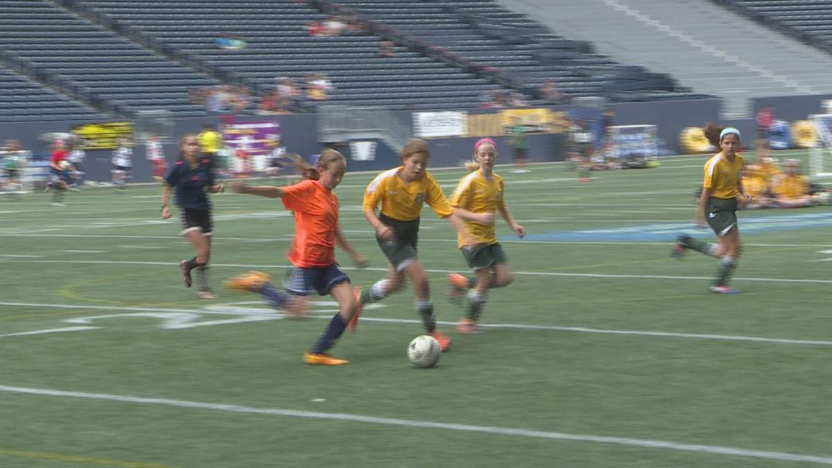 Hundreds of soccer players tied up their cleats for the fourth annual three-on-three tournament, hosted by the Winnipeg Youth Soccer Association.