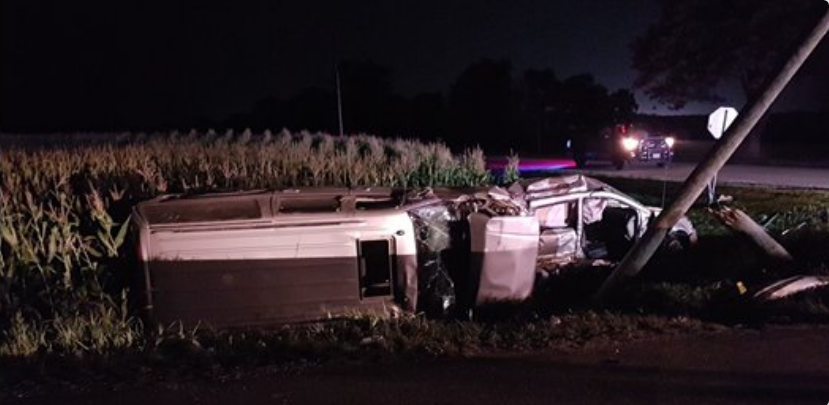 Ontario provincial police say an SUV and a minivan collided at about 6 p.m. at Perth Line 26 and Road 122.