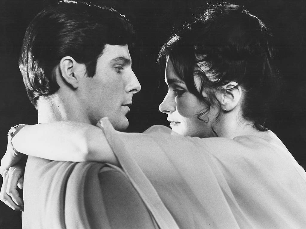 Christopher Reeve and Margot Kidder in a scene from ‘Superman’ in 1978.
