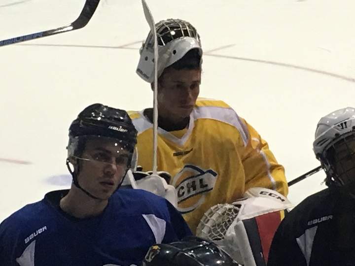 Two goaltenders with the same first name, Aidan, are hoping to make the Vernon Vipers' roster this season.
