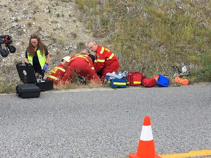 Police say protective gear helped protect the rider and passenger in Thursday’s motorcycle crash.