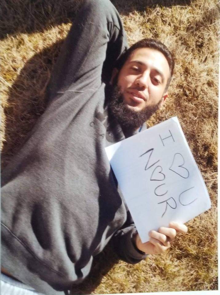 A photo from Zakaria Amara’s now-deleted Facebook page.