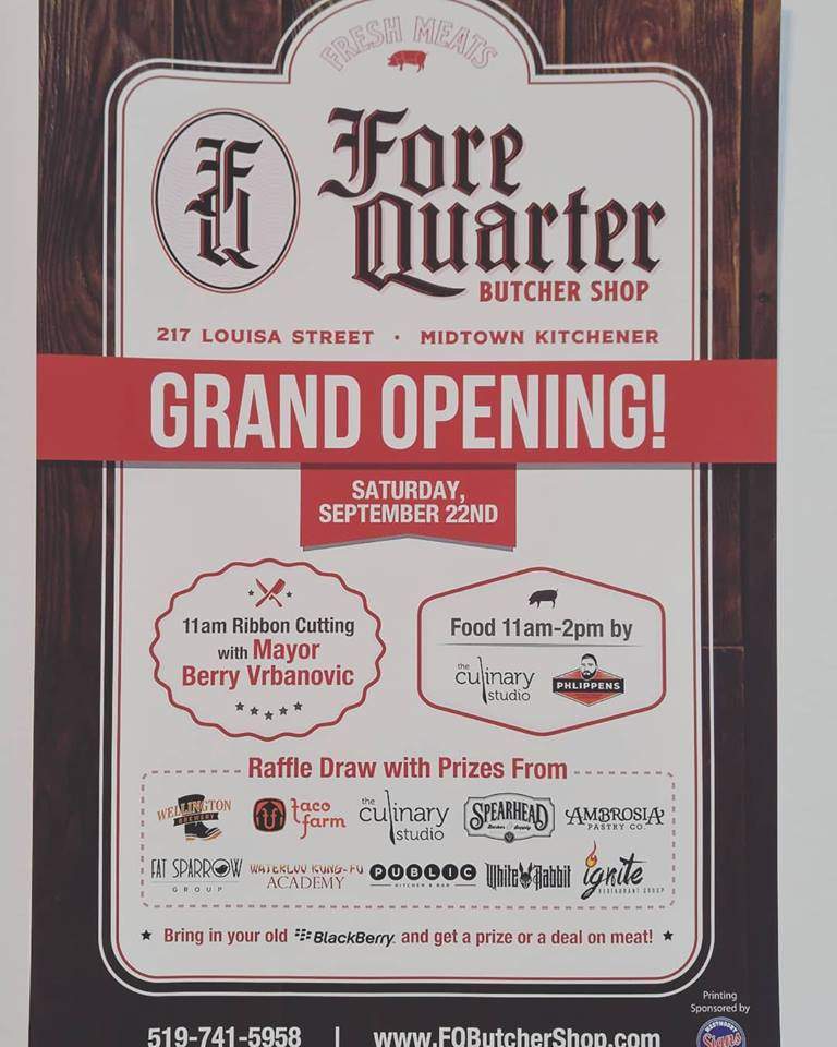 Trade your old Blackberry for bratwurst at Kitchener butcher shop. 
