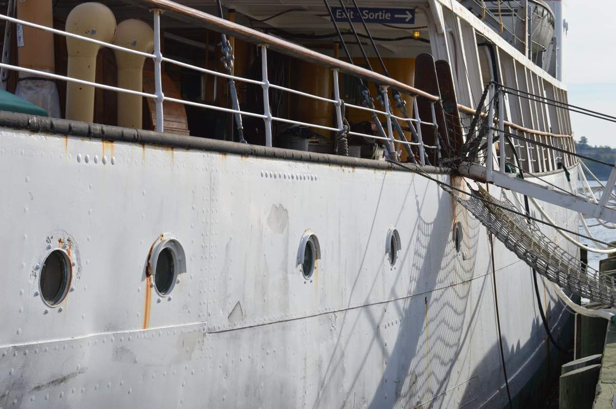 Even though CSS Acadia survived the 1918 Halifax Explosion it is currently facing its greatest challenge — the destructive force of salt water and time.