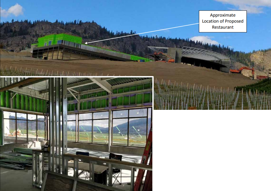 Phantom Creek Estates wants to include a restaurant at its winery on ALR land.