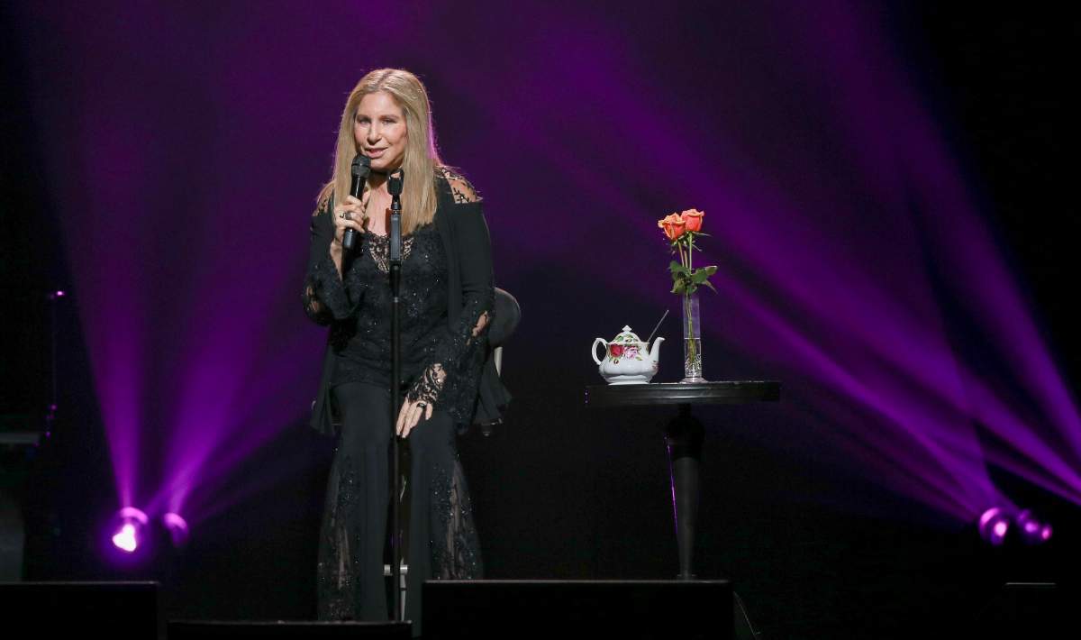 Barbra Streisand performs onstage during the “Barbra – The Music… The Mem’ries… The Magic! Tour” at Toyota Center on November 27, 2016 in Houston, Texas.