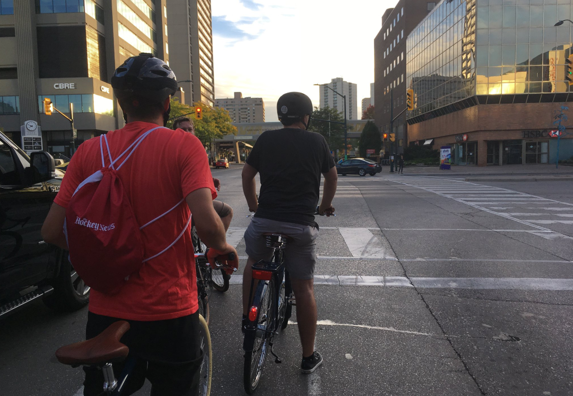 Cycling advocate Ben Cowie wants the city to implement protected bike lanes and protected intersections. 