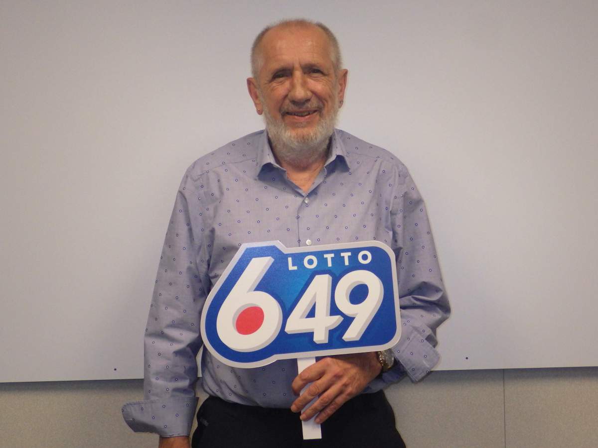 Calgary resident Leonard Peters wins $6.1 million in LOTTO 6/49, Sept. 14, 2018. 