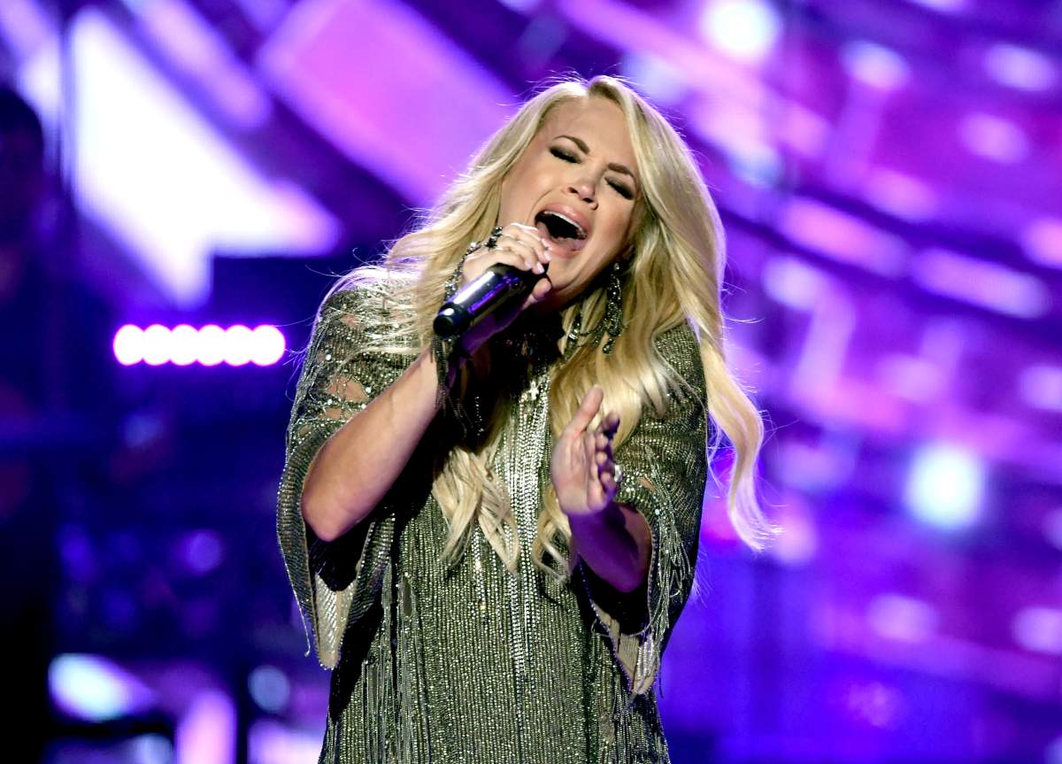 Carrie Underwood performs onstage during the 2018 iHeartRadio Music Festival at T-Mobile Arena on Sept. 22 in Las Vegas, Nev.