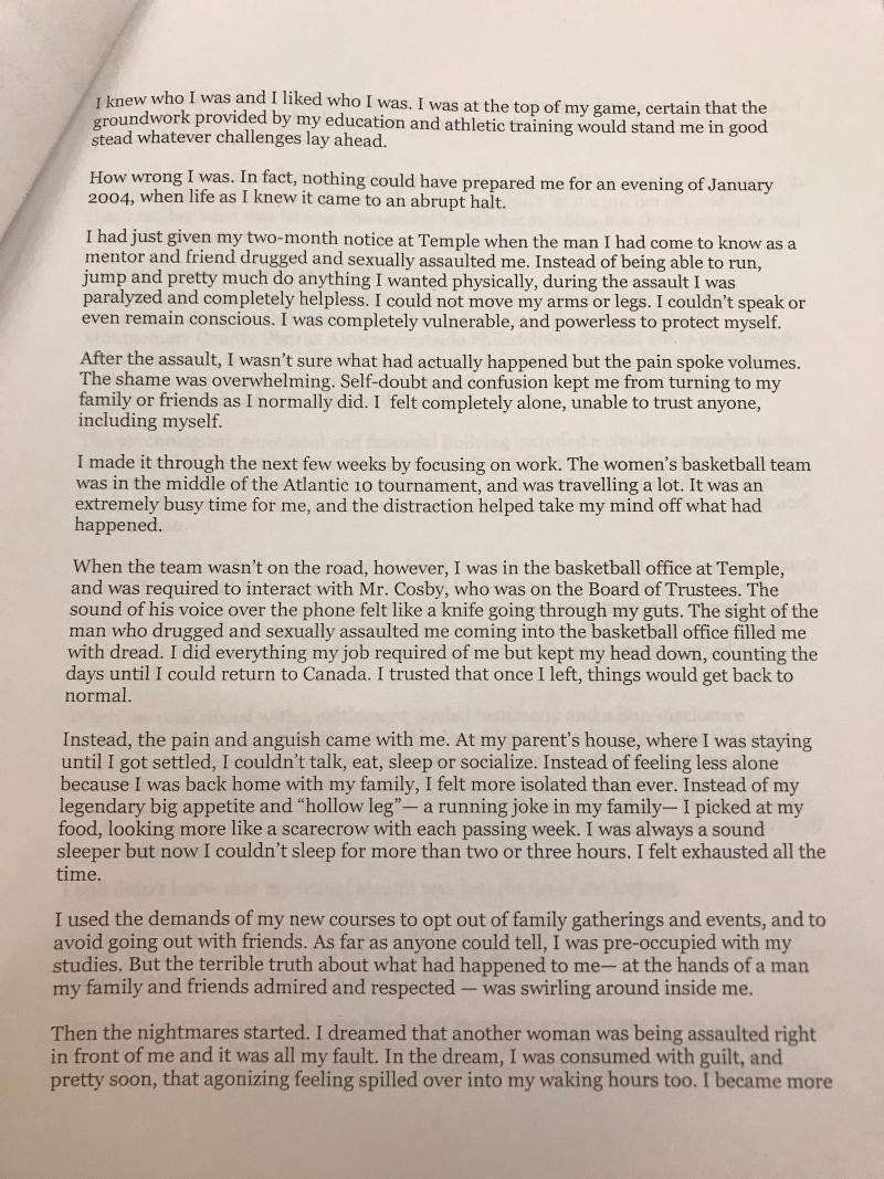 Read Andrea Constand’s emotional victim-impact statement about Bill Cosby - image