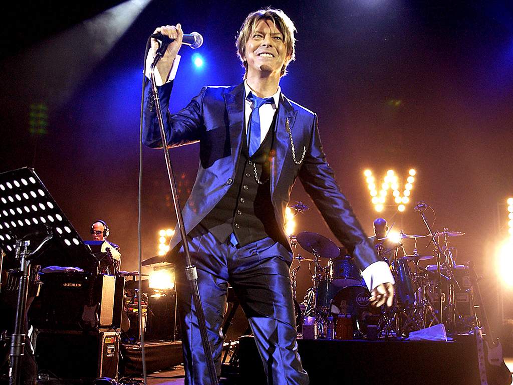 Pop Legend David Bowie In Concert, At The Hammersmith Appollo, In London. 