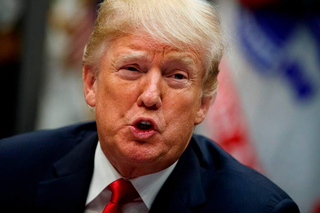 President Donald Trump speaks during a meeting of the President’s National Council of the American Worker in the Roosevelt Room of the White House, Monday, Sept. 17, 2018, in Washington.