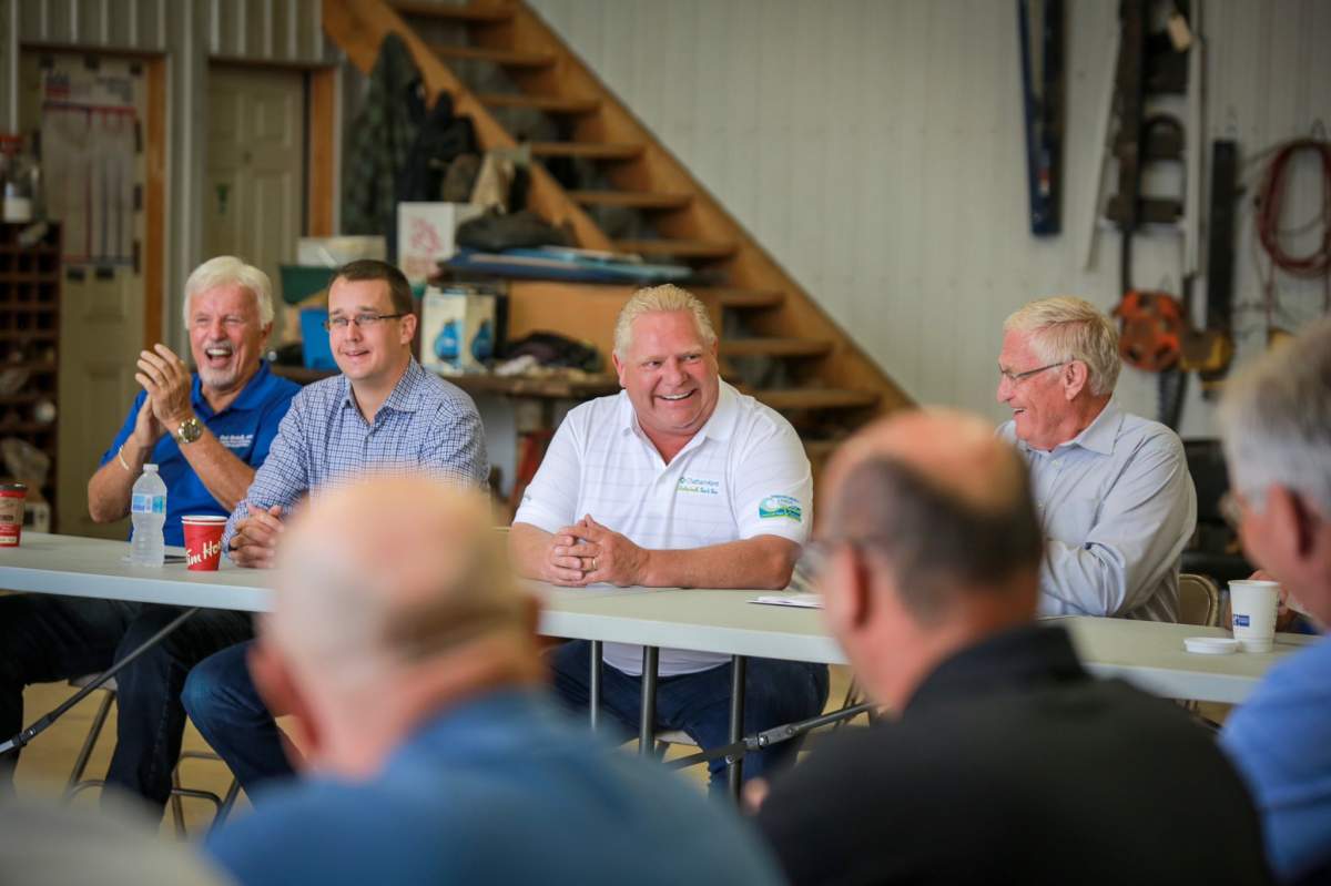 Premier Doug Ford attends the International Plowing Match at Chatham-Kent on Sept. 18, 2018.