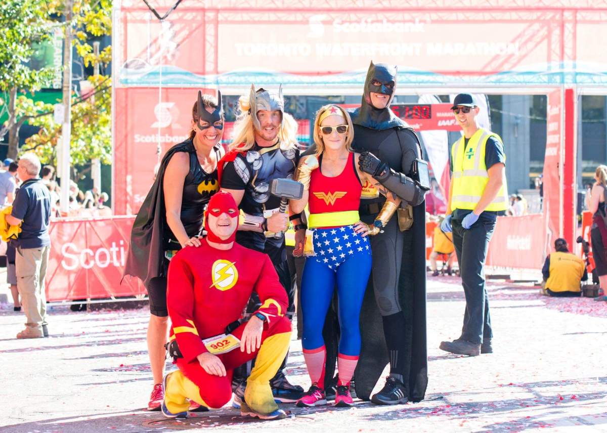 The Justice League Runners formed in 2014 after other marathoners became inspired by JP Fernandez’s initiative to raise money for SickKids.