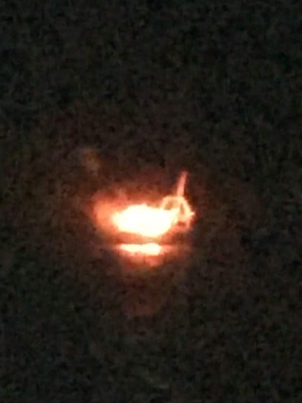 A photo of what the crew of the MV Leif Ericson saw when they arrived at the scene.
