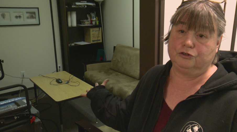 Trish Salisbury says most of the furniture at the centre will have to be thrown out.