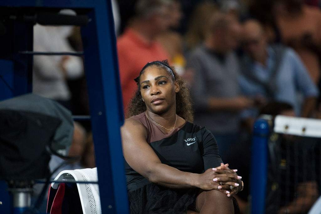 Serena Williamsd during the U.S. Open. Getty Images