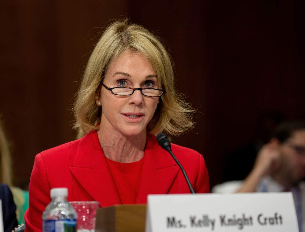 WASHINGTON, D.C.: US Ambassador nominee Kelly Craft on Capitol Hill on July 20, 2017.