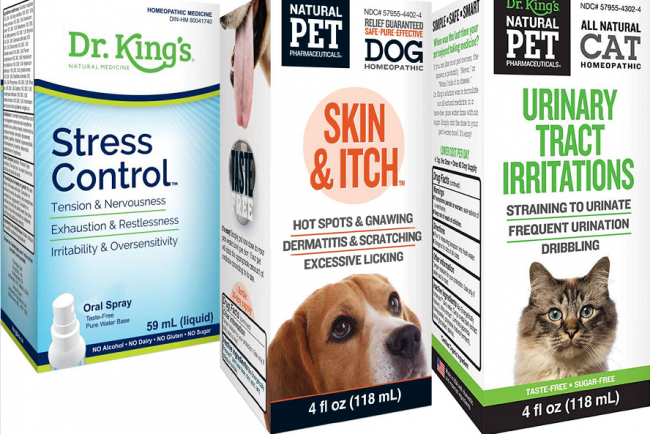 A few of the recalled products from King Bio Inc. are seen in this composite image.