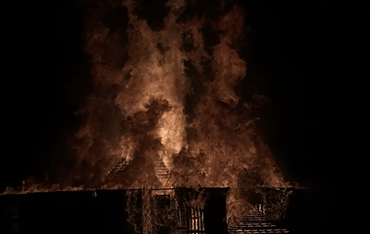 Burning Man attendees captured a spooky image they say looks like former Tragically Hip frontman Gord Downie at the annual art and music celebration in Nevada. 