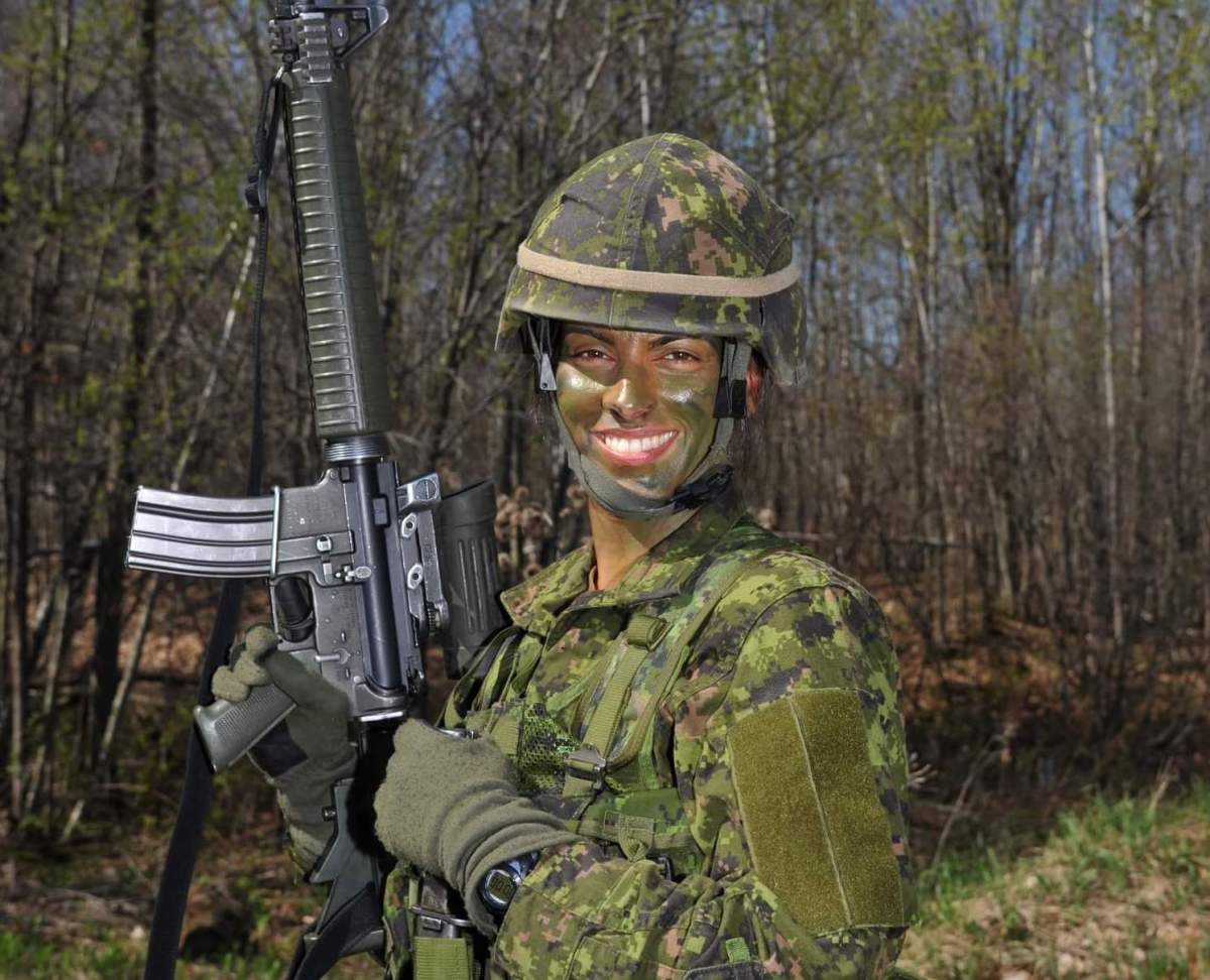 Capt. Mandy Grewal completed her basic training earlier this year and is now an army lawyer practising with the Judge Advocate General.