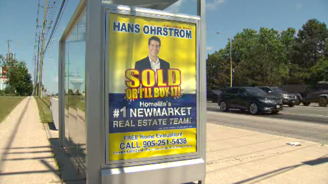 Hans Ohrstrom's bus ad.