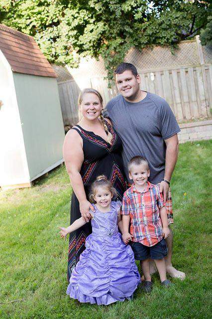 Ian Patton with his family. He underwent bariatric surgery to lose weight.