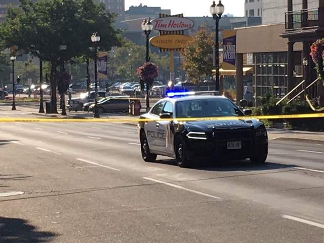 A driver fled the scene after a blue Mini Cooper struck a man believed to be in his 30's. It happened in the area between Caroline and Hess Street South.