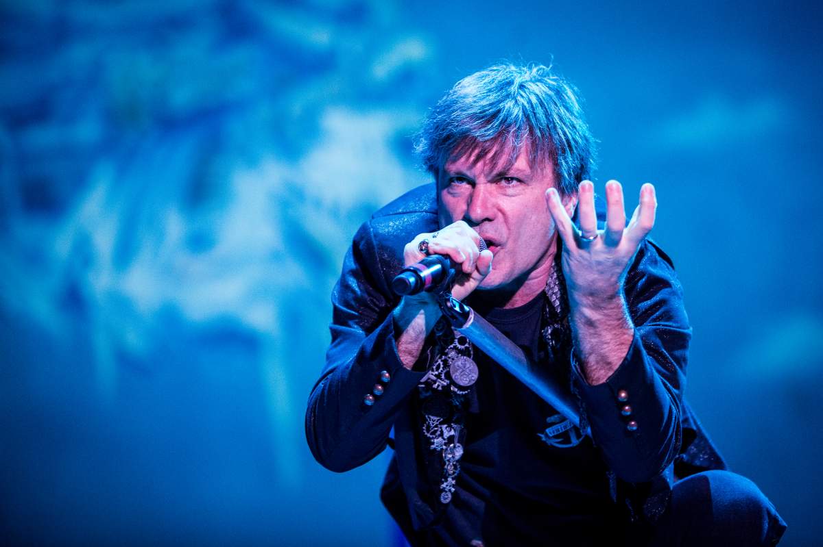 Iron Maiden frontman, Bruce Dickinson, at Rock in Idro Festival at the Arena Parco Nord in Bologna, Italy on June 1, 2014.