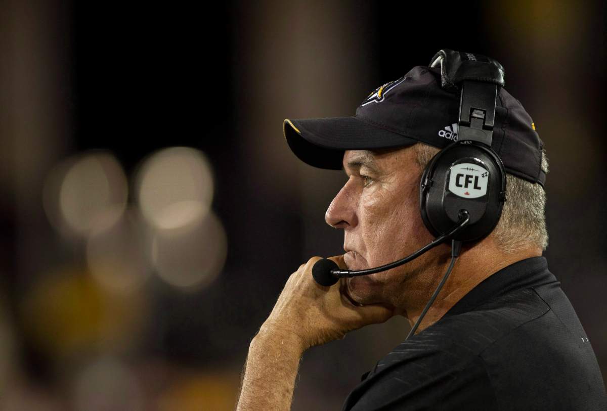 Hamilton Tiger-Cats head coach June Jones.