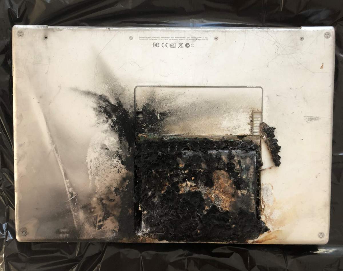 Luckily, no one was hurt.