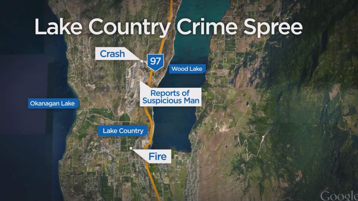 RCMP apprehend suspect after crime spree in Lake Country - image
