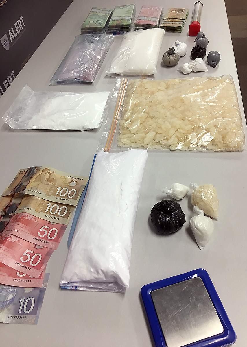 ALERT seizes $78,000 worth of drugs in Medicine Hat, Alta. investigation, Friday, Sept. 7, 2018. 