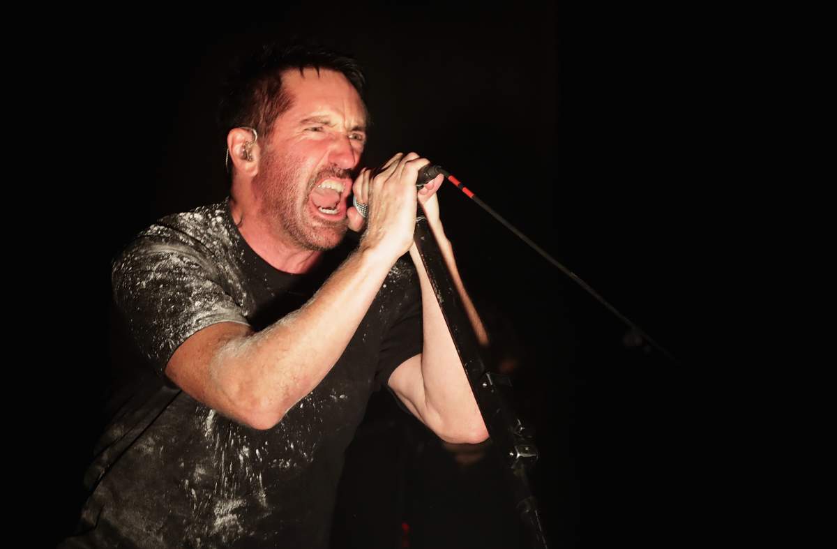 Trent Reznor of Nine Inch Nails live during the Incheon Pentaport Rock Festival 2018.