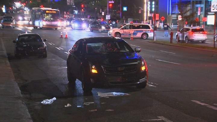 Montreal police are investigating three separate collisions between vehicles and pedestrians within a 24-hour period. Sunday, Sept. 9, 2018.