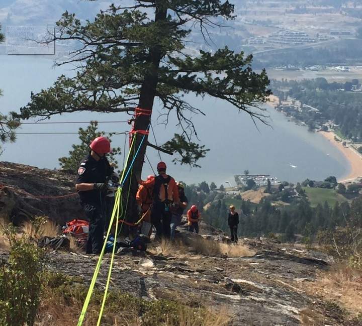 A scenic view of the rescue.