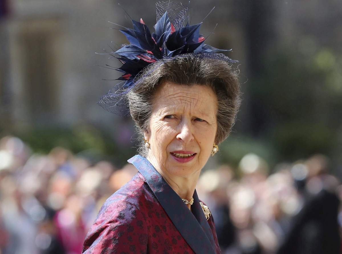 Princess Anne arrives for the wedding ceremony of Prince Harry and Meghan Markle at St. George’s Chapel in Windsor Castle in Windsor, near London, England, Saturday, May 19, 2018.