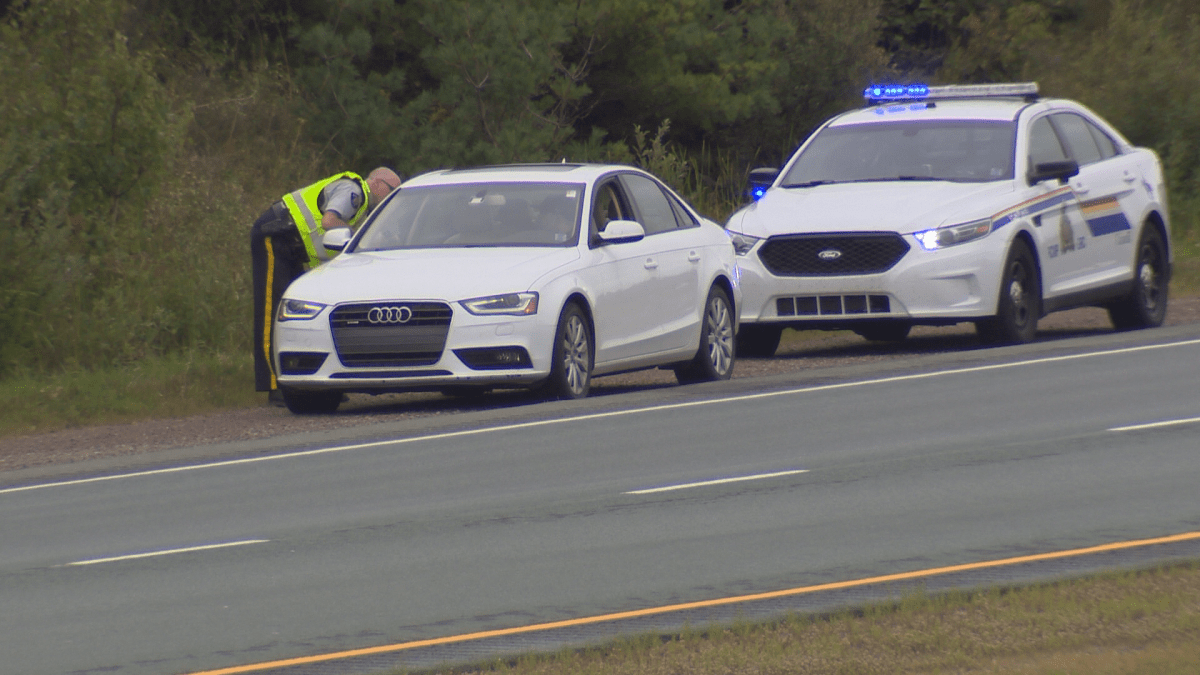 RCMP pulled motorists over to inform and educate them about the Move Over law in Amherst, N.S., on Sept. 12.