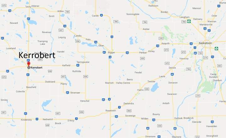 Emergency services have been called to a two-vehicle collision near Kerrobert, Sask.