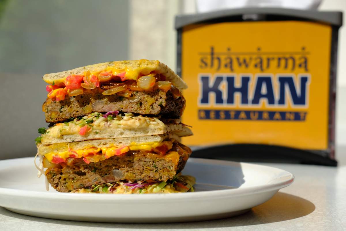 Shawarma Khan’s Deluxe Burger.