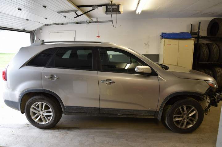The SUV, a 2015 silver KIA Sorento was damaged prior to the robbery and has been recovered.