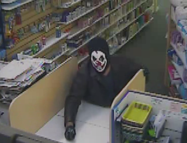 A man caught on surveillance video acting out what appeared to be a robbery at an Ottawa pharmacy in 2014.