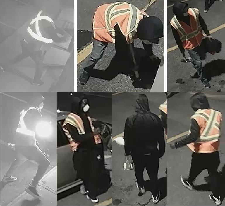 Montreal Police are looking for two suspects involved in the arson of a restaurant on L'Acadie Blvd. Sept. 8.