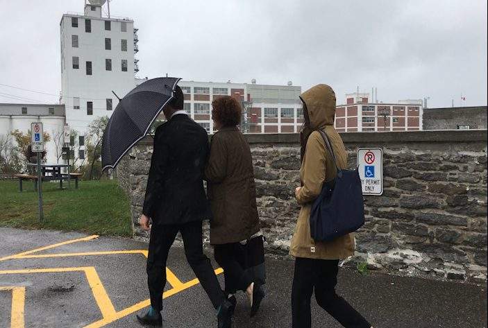 Thomas Chan and his family leave Superior Court as his trial gets underway. The 21-year-old is charged with the second-degree murder of his father, Dr. Andrew Chan. 