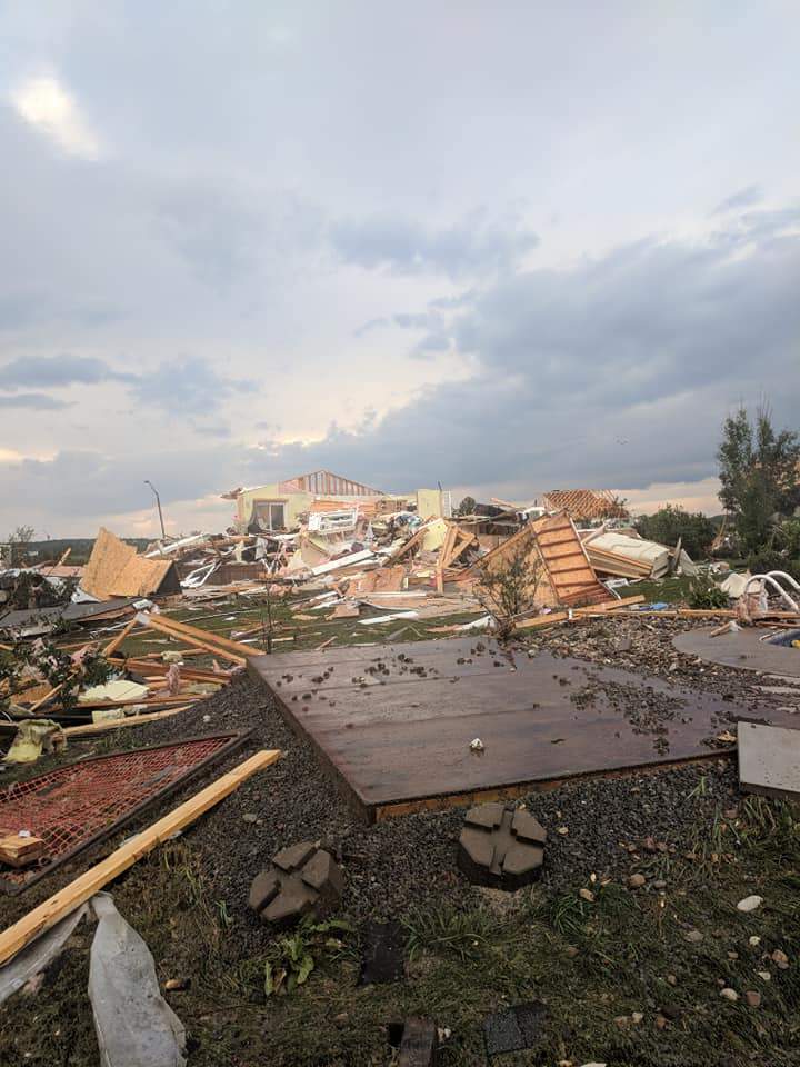 Dunrobin,Ontario after a tornado ripped through the city, destroying dozens of homes and leaving thousands without power. Anthony Farnell, Global News.