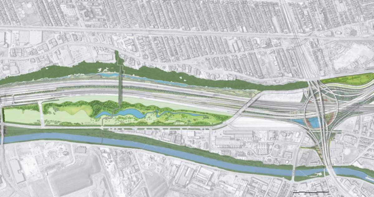 The City of Montreal’s vision for the park and walkway.