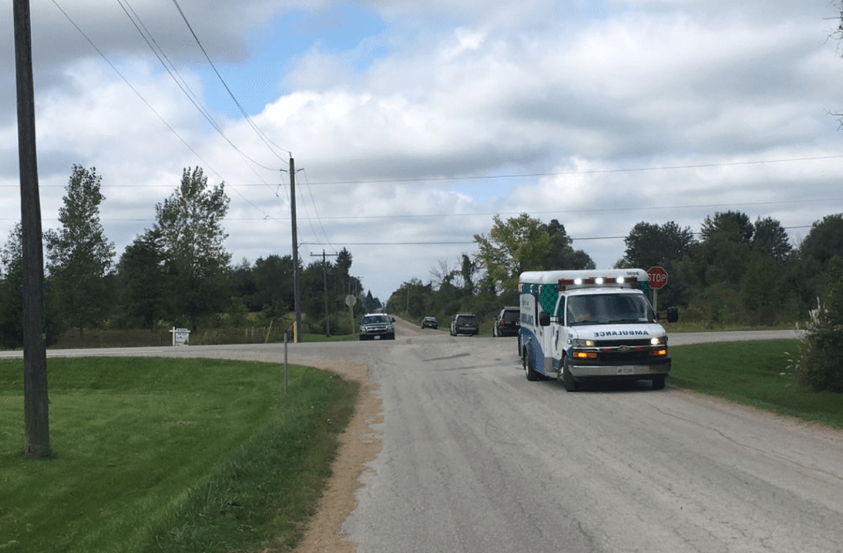 OPP say two suspects fled on foot when officers arrived. 