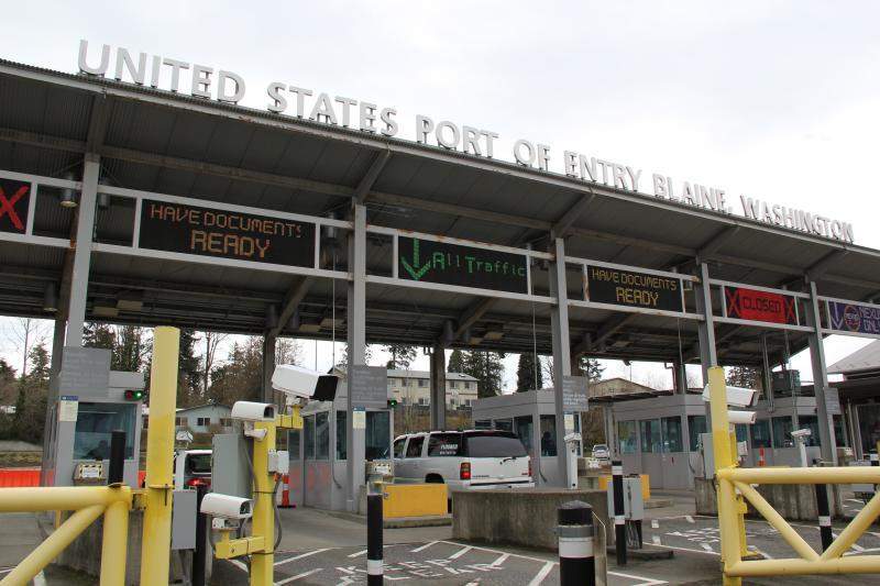 Pacific Highway Primary entry into Blaine, Washington.